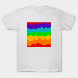 Rainbow Coloured Clouds T-Shirt